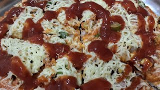 Veg. thin crust panner pizza | #food #viral #yummy #pizza