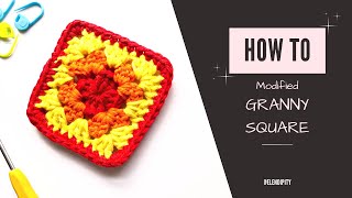 TUTORIAL: Granny Square Modified (smaller holes)