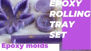 Epoxy rolling tray set|grinder|ashtray|cup|