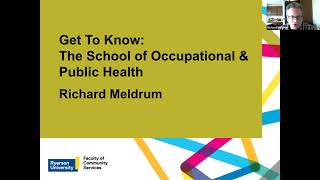 Get to know: Occupational Health and Safety, Public Health (Virtual Open House)