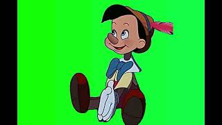 Pinocchio says "a real boy" green screen