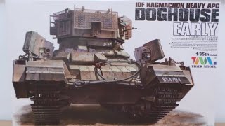 Обзор набора от Tiger model Сборной модели штурмовой машины Израиля NAGMACHON DOGHOUSE EARLY 1/35.