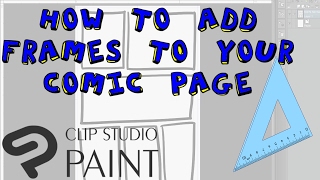 How to add Frames to your comic page | Clip Studio Paint