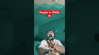 People in 1940s vs people nowadays #relatable #comedy #funny #greenscreen #comedyskits