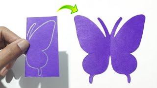 How To Make Paper Butterfly Easy | Easy Paper Butterfly Making Idea | Butterfly Making Craft