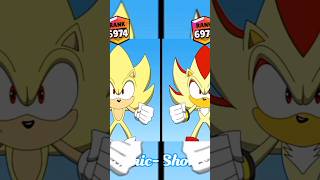 Sonic and Shadow brawl star rank up #edit #sonic #brawlstars #shorts