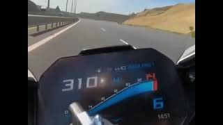 BMW S1000RR Acceleration and Top Speed 310kmh Highway Autobanh Biker #mpower #bmwmotorrad #bmwm