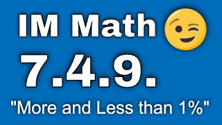 😉 7th Grade, Unit 4, Lesson 9 "More and Less than 1%"  Illustrative Mathematics