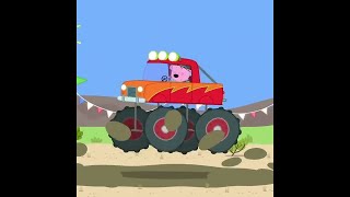 Daddy Pig Drives a Monster Truck! #Shorts | Peppa Pig Official | Family Kids Cartoon