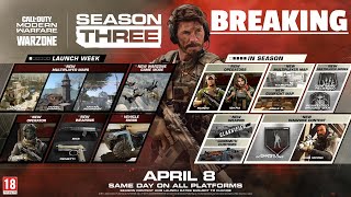 NEW Modern Warfare Season 3 REVEAL TRAILER & ROADMAP - New WARZONE QUADS, Modes, Maps & Characters