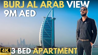 AED 9 MILLION 3 BHK LUXURIOUS APARMENT OPPOSITE BURJ AL ARAB ⭐⭐⭐⭐⭐⭐⭐ | #dubai #dubairealestate