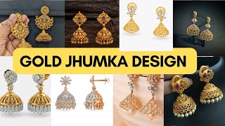 latest bridal gold jhumka design/Trandy gold jhumki/सोने के खूबसूरत सोने के झुमके