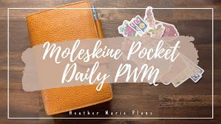 Moleskine Pocket Daily PWM  | @heathermarieplans