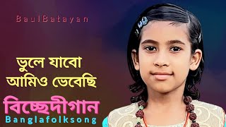 তুমি যেদিন আমাকে বলেছো ভুলে যেতে|বিচ্ছেদী|tumi zedin aamake|bangla folksong baul bicchedigaan