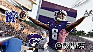 COLLEGE FOOTBALL 25 | Memphis (TommyBomb12) vs. Kansas State (Young JR1ZZY)