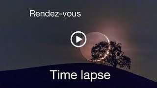 Time lapse Earthshine Moon 4K