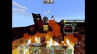 I love lucky block Skywars on CubeCraft