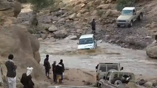 Toyota Land Cruiser 70 Series Nissan Patrol and Toyota Prado Crossing Rivers