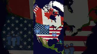 Why isn't Canada as strong as the USA? #shorts #geography #usa #canada