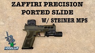 Zaffiri Precision Glock 19 Slide, Brownells Ported Barrel Setup. Steiner MPS (enclosed Emitter)