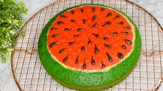 Watermelon 🍉 Cake Recipe Simple without Oven || طرز پختن کیک تربوز بدون داش