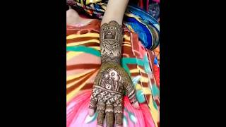 Simple ମେହେନ୍ଦୀ Design in Bridal wedding party ପାଇଁ (Part 3)#mehendidesign #mehendi