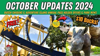 October 2024 Busch Gardens Pass Member Updates