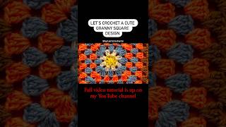 How to crochet a Cute and unique granny square #shylercrochets #diy #crochet