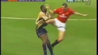 Keane Tries Injuring Vieira Repeatedly