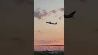 SAS A330 taking off from EWR