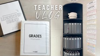 TEACHER VLOG: grading, leadership binders, report cards, + more!