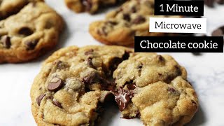 Chocolate Chip Cookie Recipe| 1 Minute Microwave Chocolate Cookie Recipe