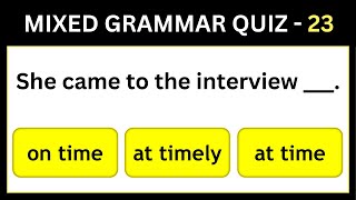 English Grammar Mixed Quiz 23 | Can you get full marks on this Grammar Test? | Kidsa2z