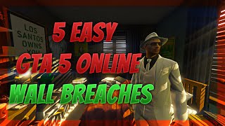 5 Easy GTA 5 Online Wall Breaches | Get Inside Franklin's House In GTA 5 Online