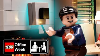 Michael Scott's Plasma TV in LEGO #legofficeweek