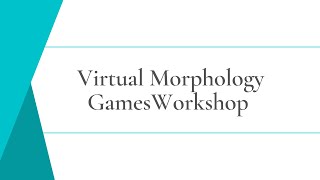 Virtual Morphology Games Workshop for OG/Structured Literacy teachers and tutors