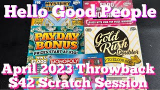 April 2023 Flashback: Florida Lottery $42 Mix Ticket Session!