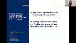 Działania podejmowane przez przedsiębiorców w związku ze spowolnieniem gospodarczym