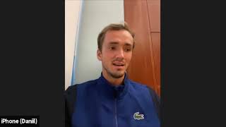 Daniil Medvedev Q & A With Lacoste Tennis Academy and CPF