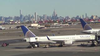 Newark Liberty Airport and Manhattan Seen from the AirTrain