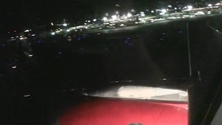 Awesome Night HD A319 Takeoff From Vancouver Canada On Air Canada Rouge!!!