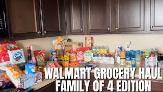 WALMART GROCERY HAUL FOR A FAMILY OF 4 + A WALK THROUGH OF THE STORE Come Shop with Me!