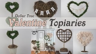 Dollar Tree Valentine Topiaries DIY / Heart Topiary DIY