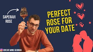 Perfect Rose for the date - Sommelier Tastes Saperavi Rose 2020 Georgian wine from Koncho&Co