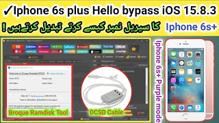 Finally Iphone 6S+ bypass successfully iOS 15.8.3 by Unlock Tool | Iphone 6s+ Hello bypass done |