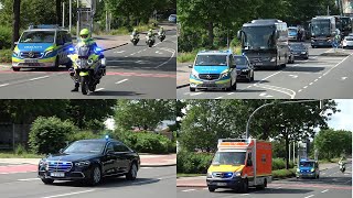 Frank-Walter Steinmeier auf NRW-Tour - Kolonne des Bundespräsidenten in Dortmund