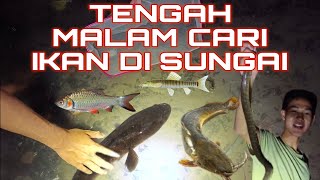 CARI IKAN MALAM HARI DI SUNGAI