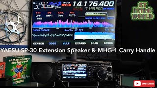 YAESU FTdx10 SP30 External Speaker & MHG1 Carry Handle