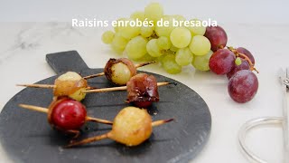 Raisins enrobés de bresaola par Menu to Shop