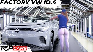 VW ID.4 MANUFACTURING Process | Car Factory Assembly Line Volkswagen Emden Plant